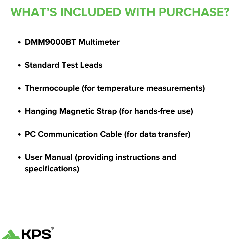 KPS DMM9000BT High Precision True RMS Logging Multimeter