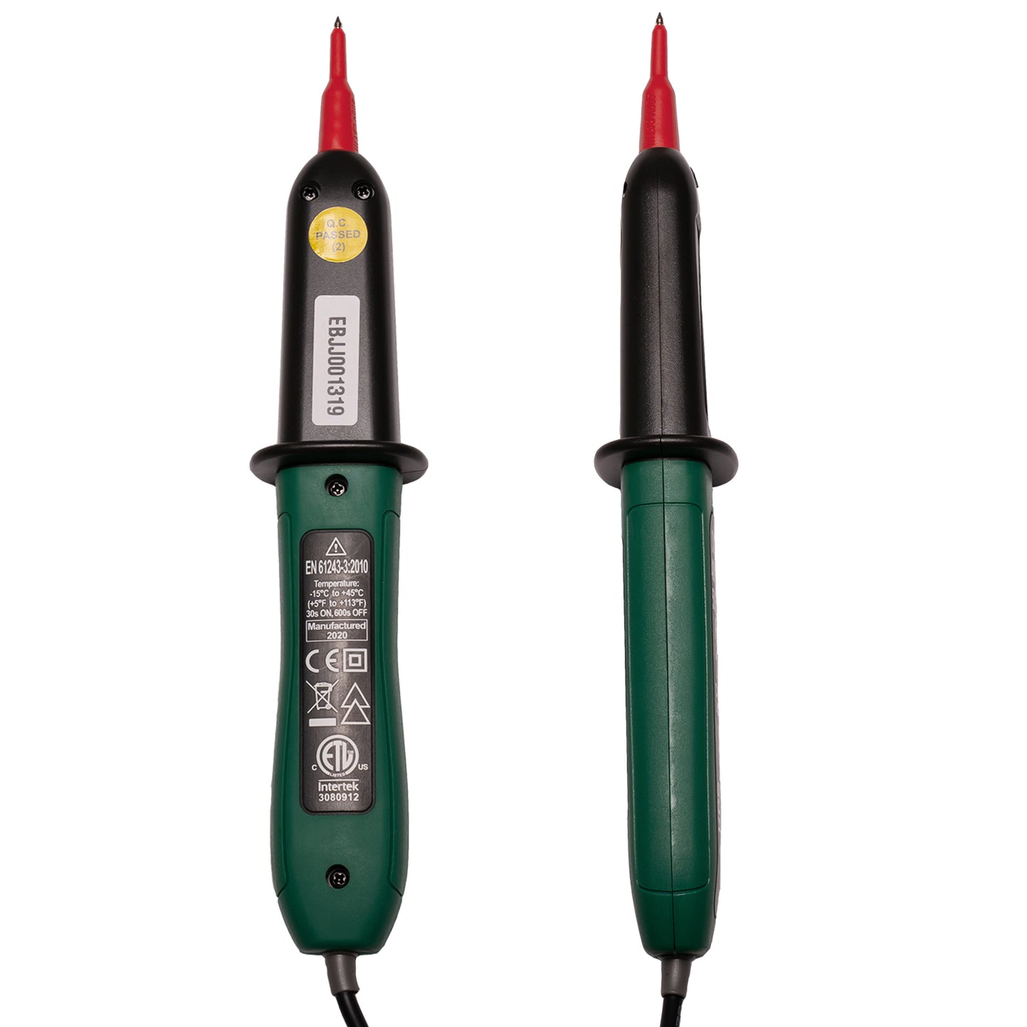 Comprobador de tensión bipolar KPS DT200 para tensión CA/CC hasta 400 V