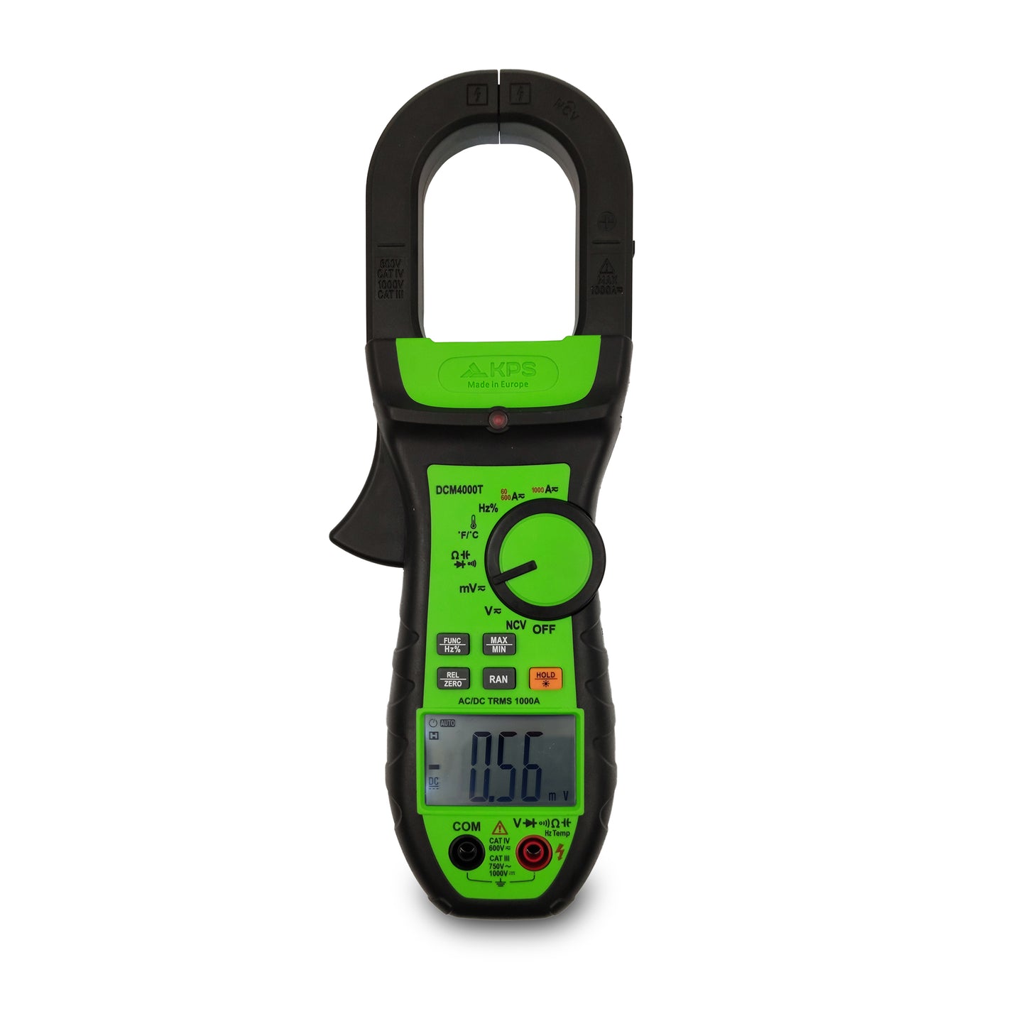 KPS DCM4000 Pinza amperimétrica TRMS Tensión y Corriente CA/CC