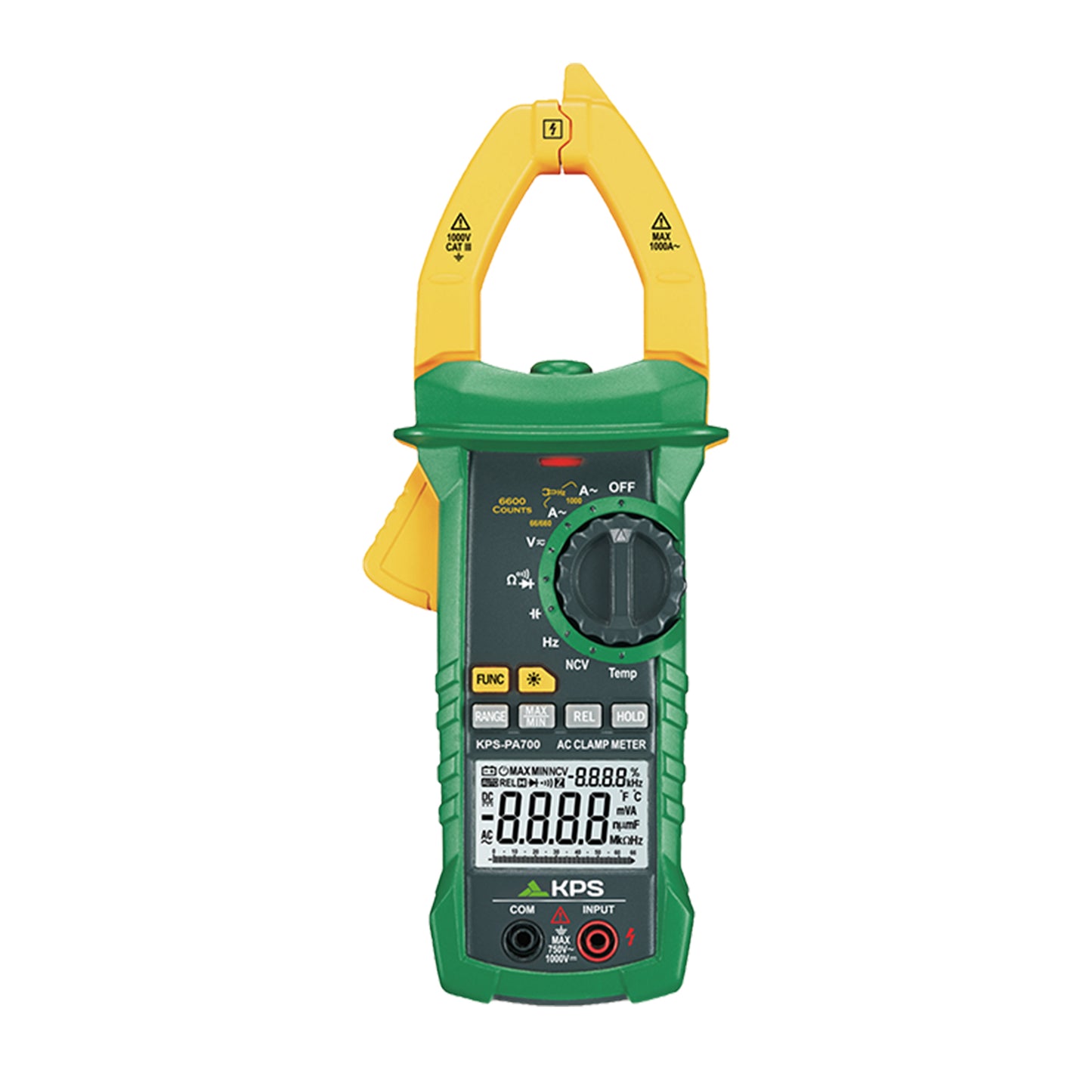 KPS PA700 True RMS Industrial Digital Clamp Meter for AC/DC Voltage and AC Current