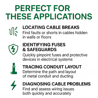 KPS CC840 Advanced Wire Tracer Kit – with PT15 10A Test Leads